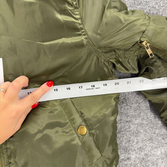 New Monkey Ride Windbreaker Jacket Women S Small Green Full Zip Long Sleeve - Picture 6 of 8